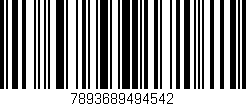Código de barras (EAN, GTIN, SKU, ISBN): '7893689494542'