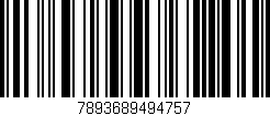 Código de barras (EAN, GTIN, SKU, ISBN): '7893689494757'