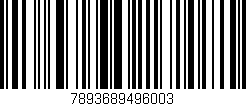 Código de barras (EAN, GTIN, SKU, ISBN): '7893689496003'