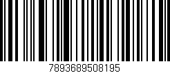 Código de barras (EAN, GTIN, SKU, ISBN): '7893689508195'