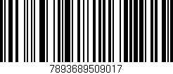 Código de barras (EAN, GTIN, SKU, ISBN): '7893689509017'