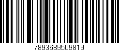 Código de barras (EAN, GTIN, SKU, ISBN): '7893689509819'