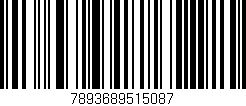 Código de barras (EAN, GTIN, SKU, ISBN): '7893689515087'
