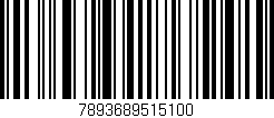 Código de barras (EAN, GTIN, SKU, ISBN): '7893689515100'