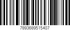 Código de barras (EAN, GTIN, SKU, ISBN): '7893689515407'