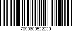 Código de barras (EAN, GTIN, SKU, ISBN): '7893689522238'