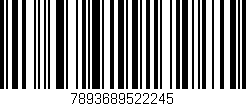 Código de barras (EAN, GTIN, SKU, ISBN): '7893689522245'