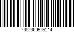 Código de barras (EAN, GTIN, SKU, ISBN): '7893689535214'