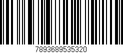 Código de barras (EAN, GTIN, SKU, ISBN): '7893689535320'