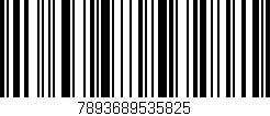 Código de barras (EAN, GTIN, SKU, ISBN): '7893689535825'