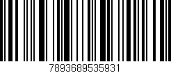 Código de barras (EAN, GTIN, SKU, ISBN): '7893689535931'