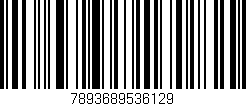 Código de barras (EAN, GTIN, SKU, ISBN): '7893689536129'