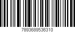 Código de barras (EAN, GTIN, SKU, ISBN): '7893689536310'