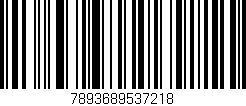 Código de barras (EAN, GTIN, SKU, ISBN): '7893689537218'