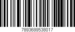 Código de barras (EAN, GTIN, SKU, ISBN): '7893689538017'