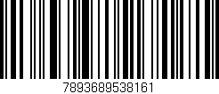 Código de barras (EAN, GTIN, SKU, ISBN): '7893689538161'