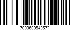 Código de barras (EAN, GTIN, SKU, ISBN): '7893689540577'