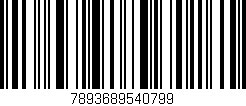 Código de barras (EAN, GTIN, SKU, ISBN): '7893689540799'