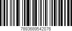 Código de barras (EAN, GTIN, SKU, ISBN): '7893689542076'