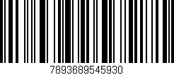 Código de barras (EAN, GTIN, SKU, ISBN): '7893689545930'