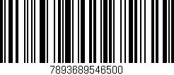 Código de barras (EAN, GTIN, SKU, ISBN): '7893689546500'