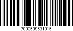Código de barras (EAN, GTIN, SKU, ISBN): '7893689561916'