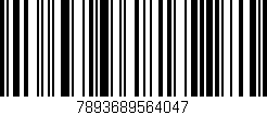 Código de barras (EAN, GTIN, SKU, ISBN): '7893689564047'