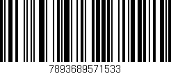 Código de barras (EAN, GTIN, SKU, ISBN): '7893689571533'
