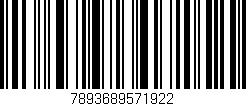 Código de barras (EAN, GTIN, SKU, ISBN): '7893689571922'