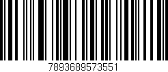 Código de barras (EAN, GTIN, SKU, ISBN): '7893689573551'