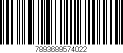 Código de barras (EAN, GTIN, SKU, ISBN): '7893689574022'