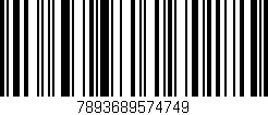 Código de barras (EAN, GTIN, SKU, ISBN): '7893689574749'