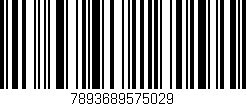 Código de barras (EAN, GTIN, SKU, ISBN): '7893689575029'