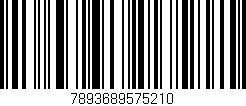 Código de barras (EAN, GTIN, SKU, ISBN): '7893689575210'