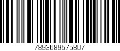 Código de barras (EAN, GTIN, SKU, ISBN): '7893689575807'