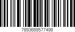 Código de barras (EAN, GTIN, SKU, ISBN): '7893689577498'