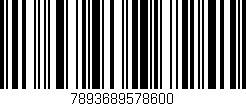 Código de barras (EAN, GTIN, SKU, ISBN): '7893689578600'