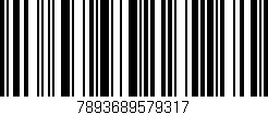 Código de barras (EAN, GTIN, SKU, ISBN): '7893689579317'