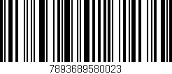 Código de barras (EAN, GTIN, SKU, ISBN): '7893689580023'