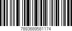 Código de barras (EAN, GTIN, SKU, ISBN): '7893689581174'
