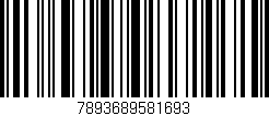 Código de barras (EAN, GTIN, SKU, ISBN): '7893689581693'