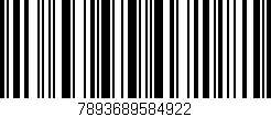 Código de barras (EAN, GTIN, SKU, ISBN): '7893689584922'