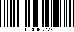 Código de barras (EAN, GTIN, SKU, ISBN): '7893689592477'