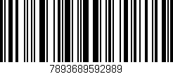 Código de barras (EAN, GTIN, SKU, ISBN): '7893689592989'