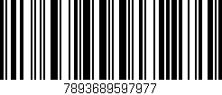 Código de barras (EAN, GTIN, SKU, ISBN): '7893689597977'