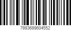 Código de barras (EAN, GTIN, SKU, ISBN): '7893689604552'