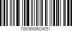 Código de barras (EAN, GTIN, SKU, ISBN): '7893689604651'