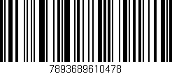 Código de barras (EAN, GTIN, SKU, ISBN): '7893689610478'