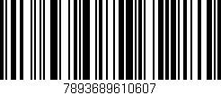 Código de barras (EAN, GTIN, SKU, ISBN): '7893689610607'