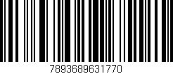 Código de barras (EAN, GTIN, SKU, ISBN): '7893689631770'